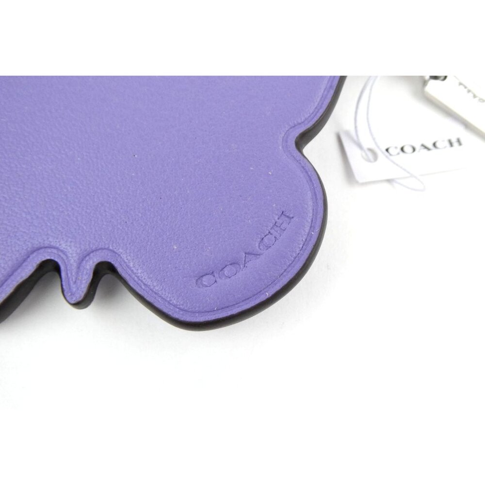 Coach Light Violet Butterfly Leather Bag Charm NWT CR903 - Picture 3 of 4